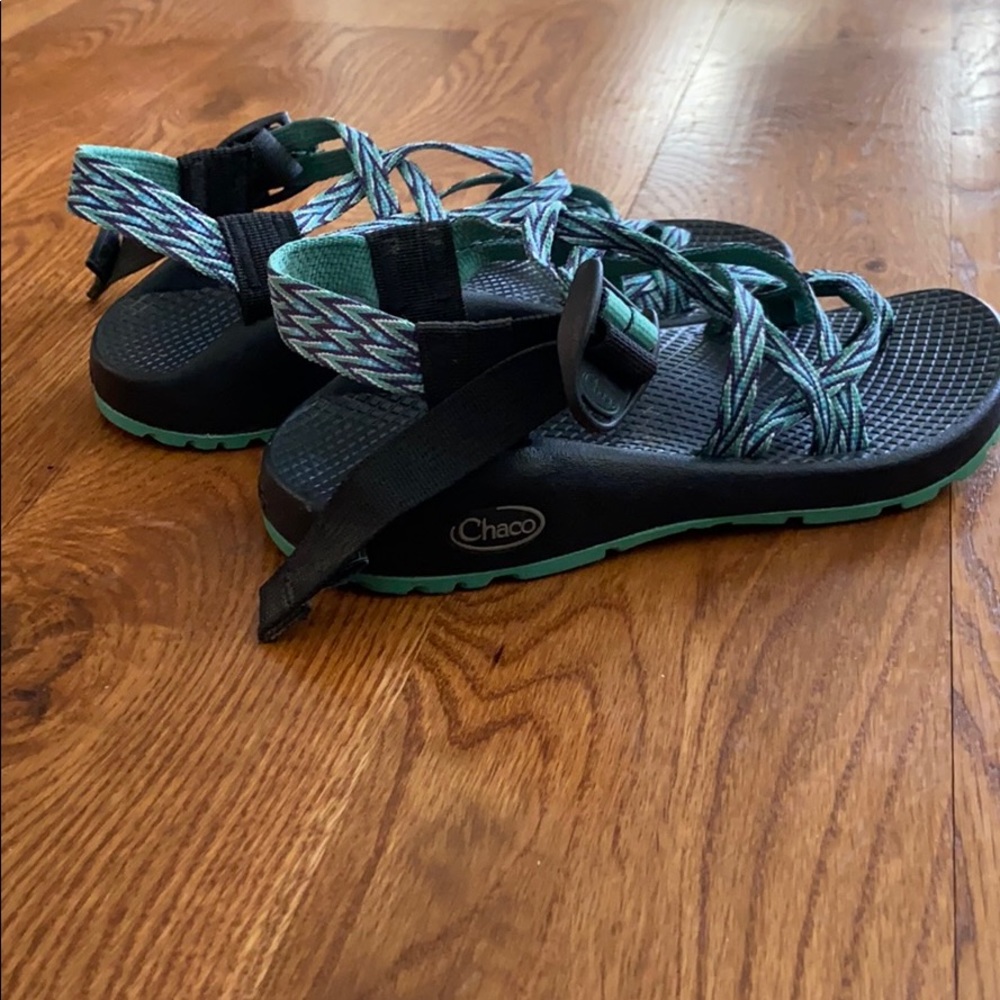 Chaco Blue Sandals with Adjustable Straps, Size 5